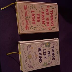 Things we hit from the dark and Thing we left behind by Lucy Score